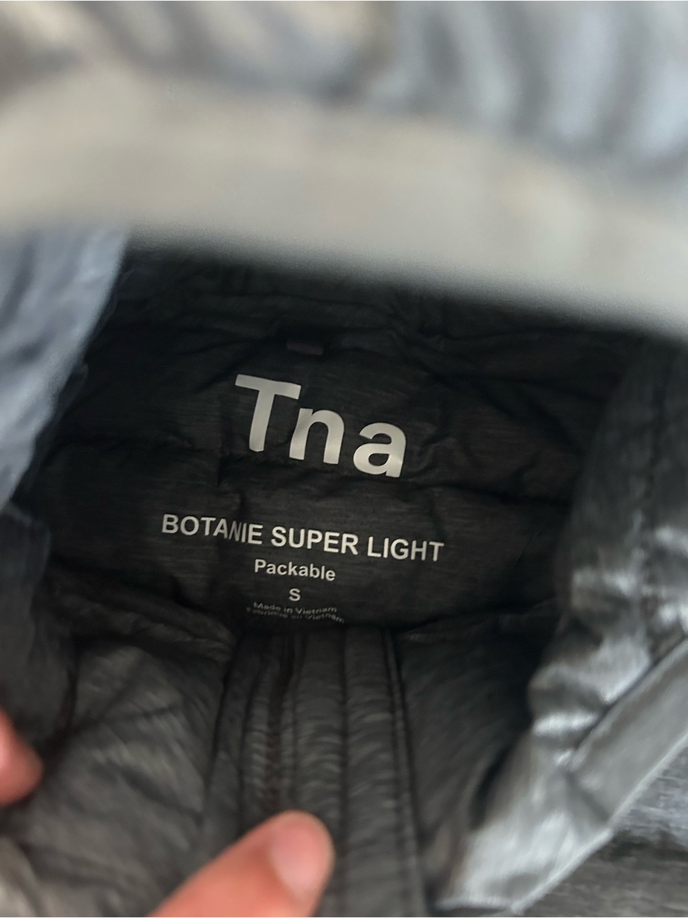 TNA Botanie Super Light Packable Women's Hooded Long Puffer Coat - Black - Picture 5 of 8